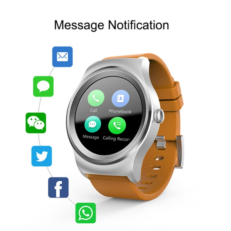 SMA-Round 1.28 inch Color Touch Screen Bluetooth Steel Strap Smart Watch, Waterproof, Support Voice Control / Heart Rate Monitor / Sleep Monitor / Bluetooth Camera, Compatible with Android and iOS System by bashfashion