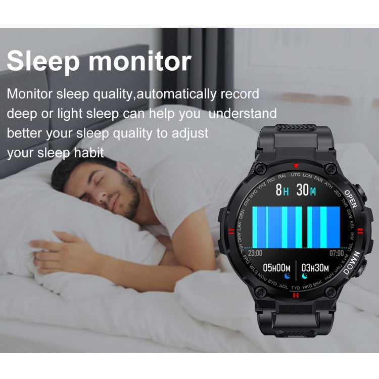 K22 1.28 inch IPS Screen Smart Watch, Support Menstrual Cycle Reminder / Bluetooth Call / Sleep Monitoring(Black) by bashfashion