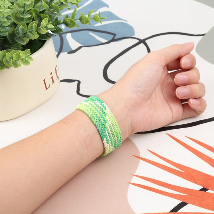 Single Loop Weaving Nylon Watch Band, Size: XS 128mm For Apple Watch Series 9&8&7 41mm / SE 3&SE 2&6&SE&5&4 40mm / 3&2&1 38mm(Grape Purple) by bashfashion