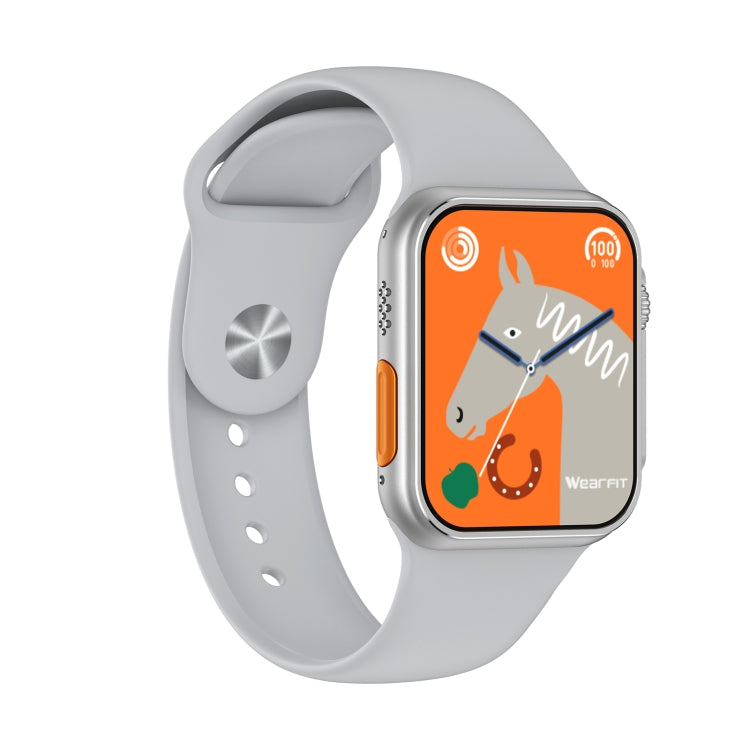 N8 Ultra 2.02 inch Square Screen Smart Watch Supports Heart Rate Monitoring/Blood Oxygen Monitoring(Silver) by bashfashion