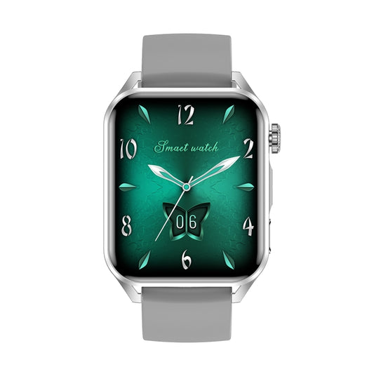 Ochstin 5HK28 1.78 inch Square Screen Silicone Strap Smart Watch Supports Bluetooth Call Function/Blood Oxygen Monitoring(Grey) by OCHSTIN