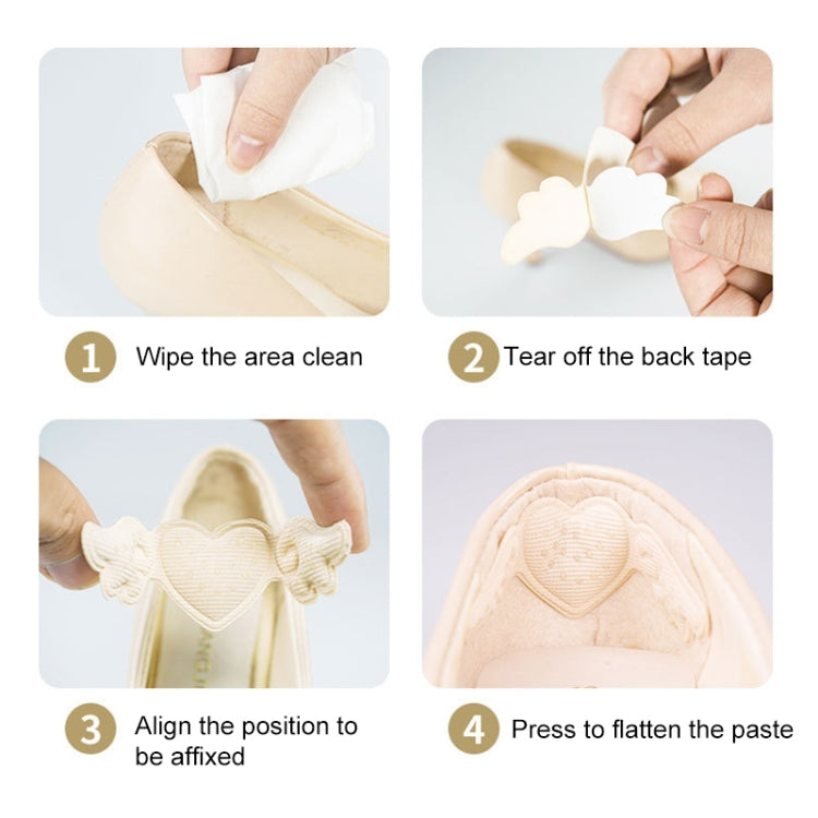 1 Pair Invisible Anti-wear High Heel Stickers Thickened Sponge Heel Stickers, Random Color Delivery by bashfashion