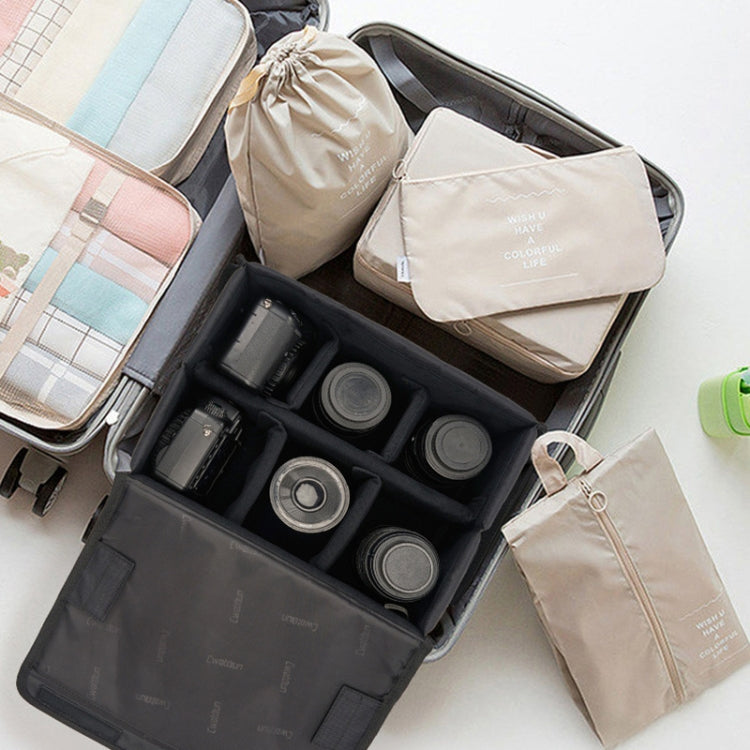 Cwatcun H80 Large Capacity Foldable Inner Camera Bag Photography Lens Bag, Size:30 x 19 x 15cm M(Black) by Cwatcun