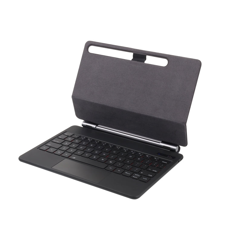 For Samsung Galaxy Tab S10+ / S9 FE+ P810 Magnetic Bluetooth Keyboard Leather Tablet Case(Black) by bashfashion
