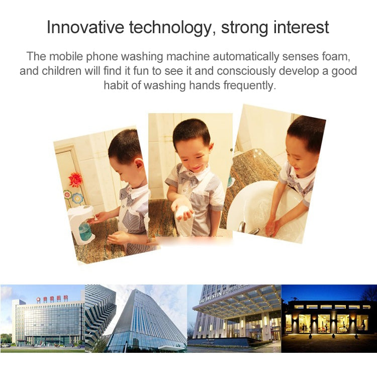 OH-Bubble Wall-mounted Desktop Dual-use Plastic Automatic Induction Foam Soap Dispenser (White) by bashfashion