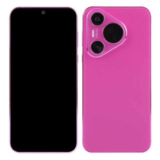 For Huawei Pura 70 Black Screen Non-Working Fake Dummy Display Model (Rose Red) by bashfashion