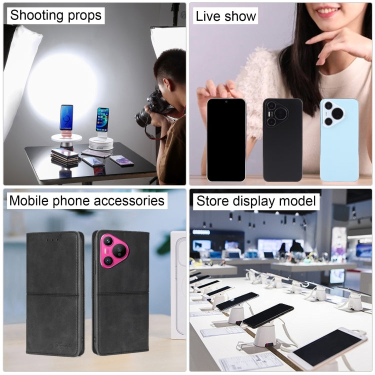 For Huawei Pura 70 Black Screen Non-Working Fake Dummy Display Model (Black) by bashfashion