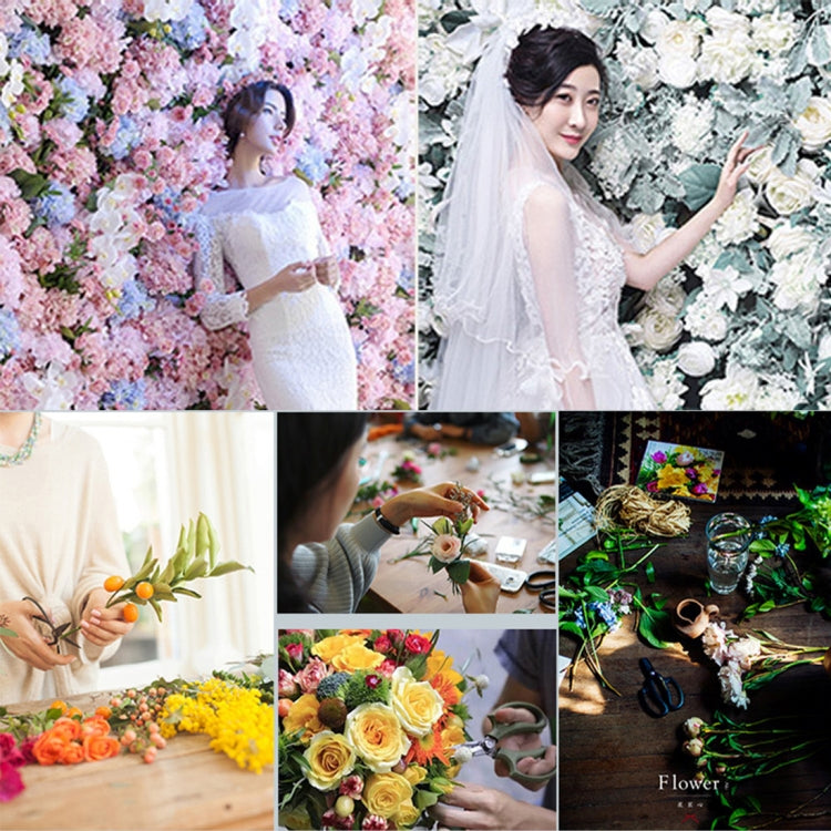 Blooming Rose Peony Hydrangea Artificial Encryption Flower DIY Wedding Wall Decoration Photo Background, Size: 60cm x 40cm by bashfashion