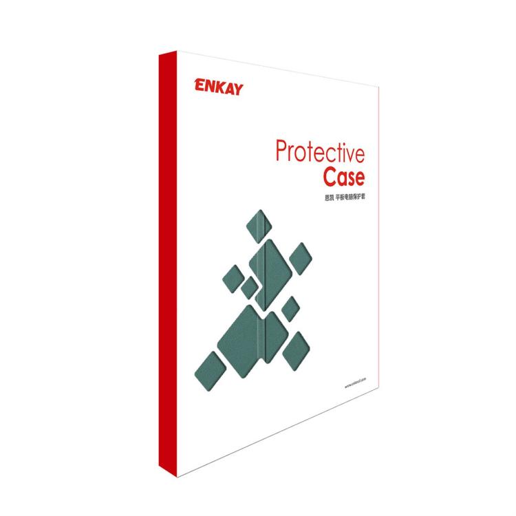 For Honor Pad V8 ENKAY Tri-fold Custer Texture Leather Smart Tablet Case(Dark Green) by ENKAY