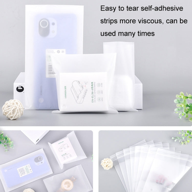 2 Sets CPE Matte Self -Sealed Bag Data Cable Phone Case Packaging Bag, Size:20x33cm by bashfashion