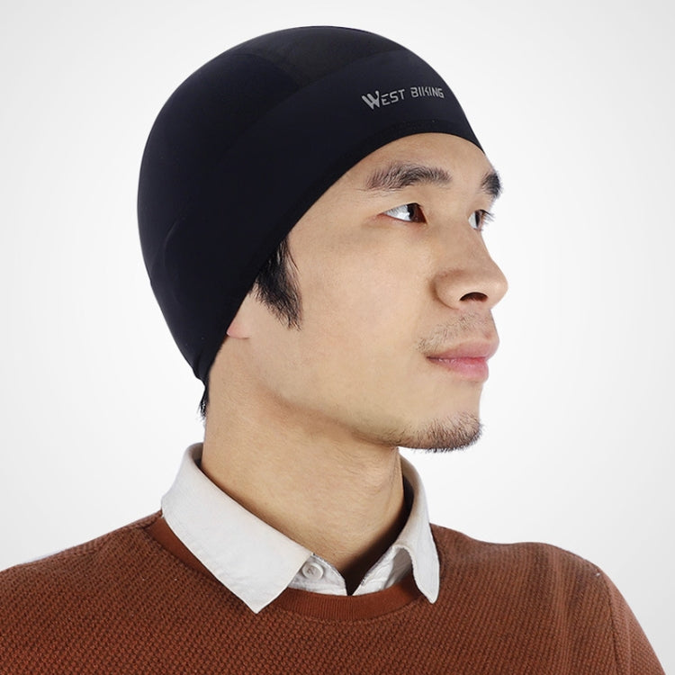 WEST BIKING Summer Riding Ice Silk Cap Windproof Hood Thin Inner Cap Breathable And Quick-Drying Helmet Lining Cap, Size: One Size(Gray) by WEST BIKING