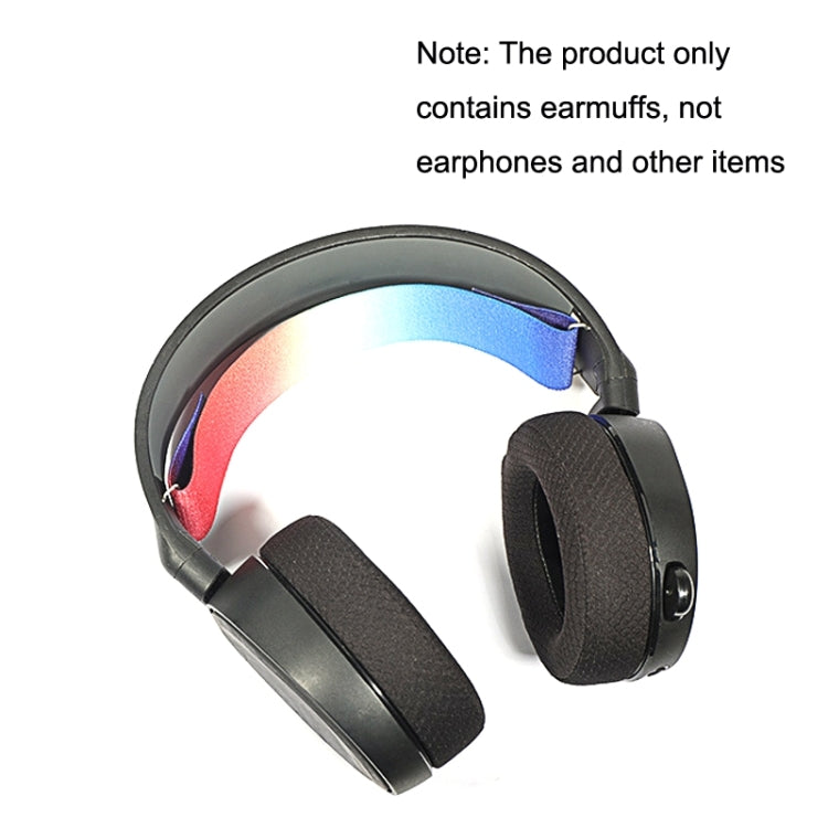 2pcs Sponge Headset Pad for Steelseries Arctis Pro / Arctis 3 / 5 / 7(White Print Mesh) by bashfashion