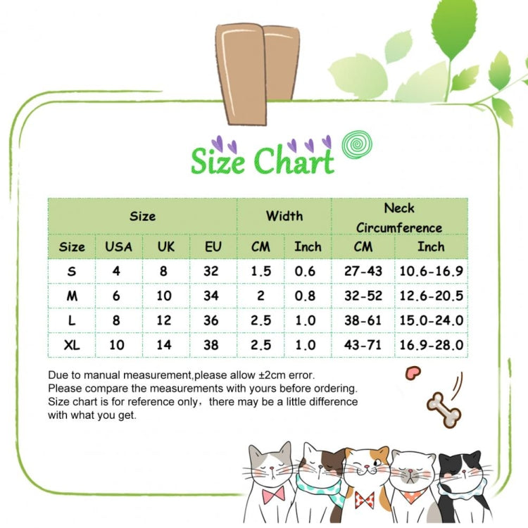 Pet Ethnic Style Polyester Cotton Print Pattern Collar, Size: S: 1.5x27-43cm(Orange Stripe) by bashfashion