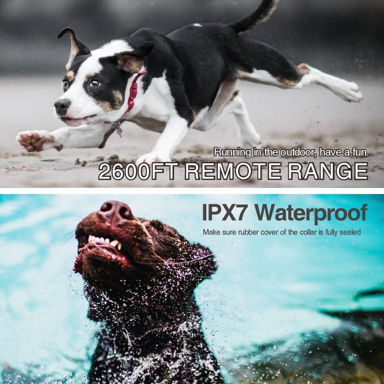 Intelligent Remote Control Dog Trainer Automatic Barking Stop Collar(Black) by bashfashion