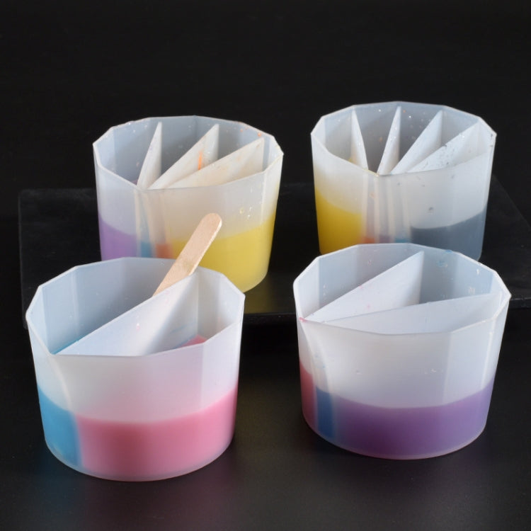 2 PCS DIY Crystal Epoxy Color Separation Cup Silicone Toning Cup, Style: 2 Grid by bashfashion