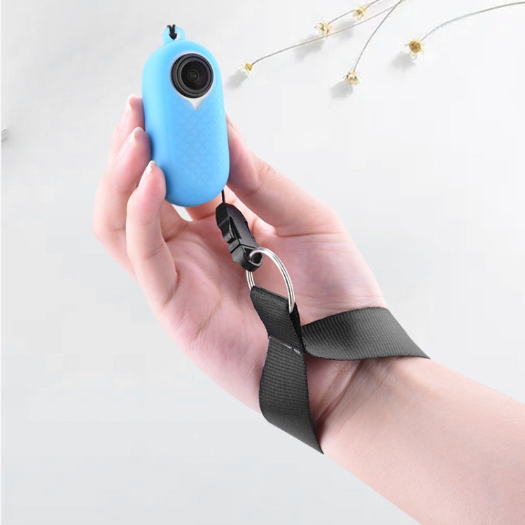 2 PCS Thumb Camera Silicone Case + Lanyard For Insta360 GO2(White) by bashfashion