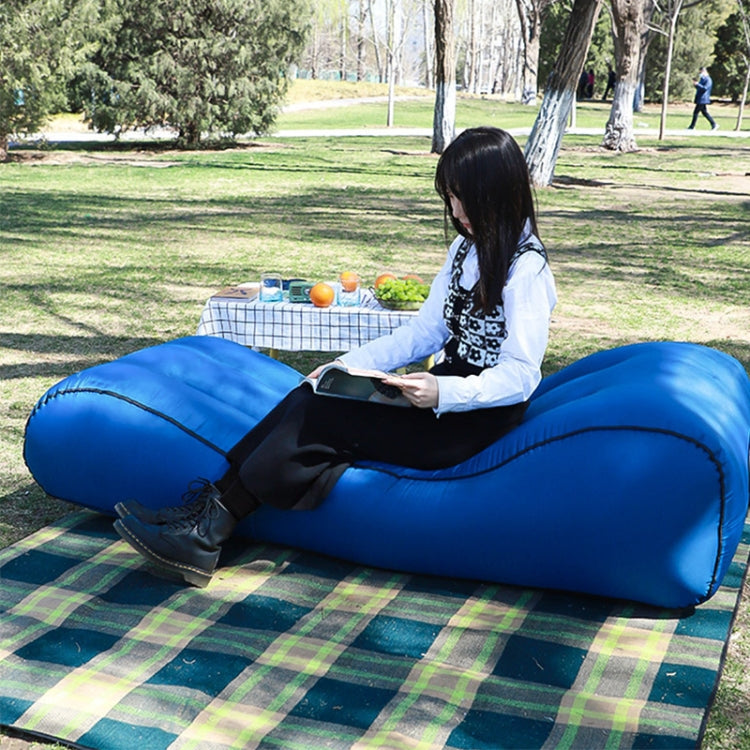 1832B Outdoor Portable One-Touch Automatic Inflatable Sofa Foldable Seat(Orange) by bashfashion