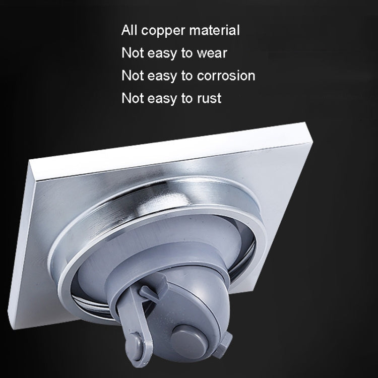 Washing Machine Using Full Copper Floor Drain(K6052 Chrome Plated+Plastic Single Bend+Straight Row) by bashfashion