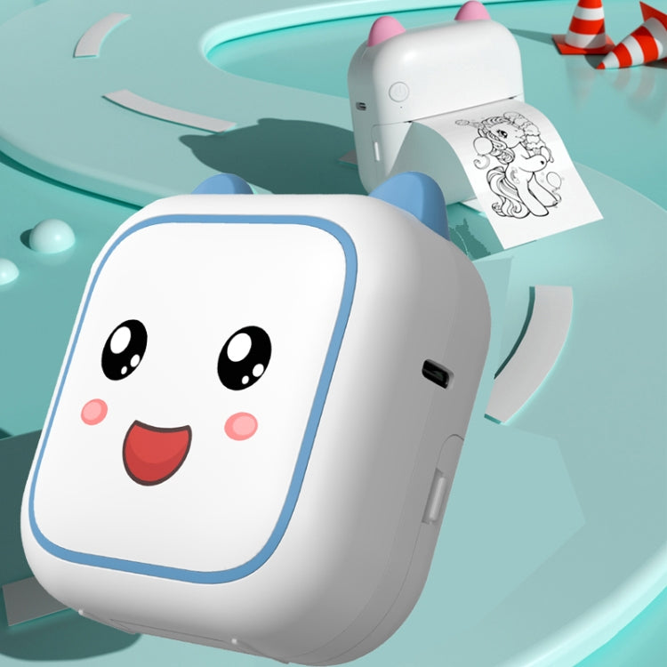 C26 Mini Portable Bluetooth Photo Label Thermal Printer, Spec: Blue+10 Paper by Huawei