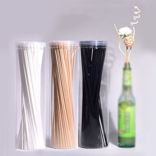 50pcs /Box 3mmx25cm Rattan Aromatherapy Stick Floral Water Diffuser Hotel Deodorizing Diffuser Stick(White) by bashfashion
