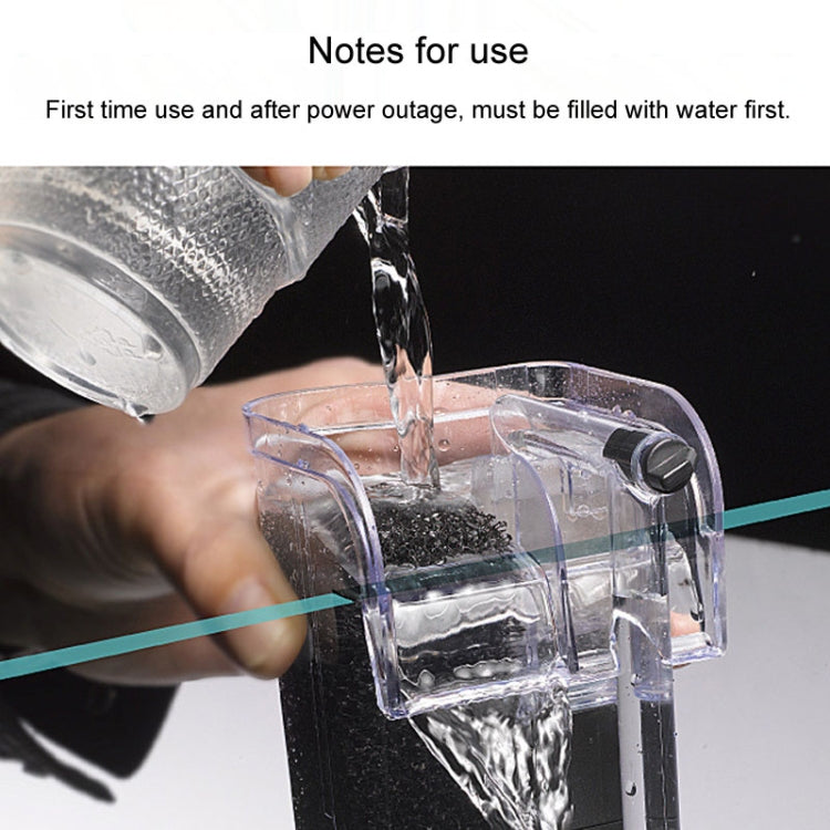 Wall Mounted Silent Fish Tank Filter Waterfall Aquarium Filtration Clean Oxygenator Pump, Style: Without Degreasing Film(EU Plug) by bashfashion