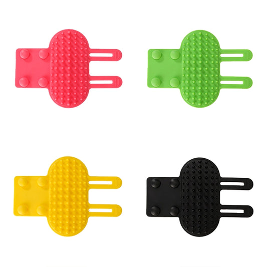 Multifunctional Cat Table Leg Scratcher Pet Silicone Hair Massage Brush(Black) by bashfashion