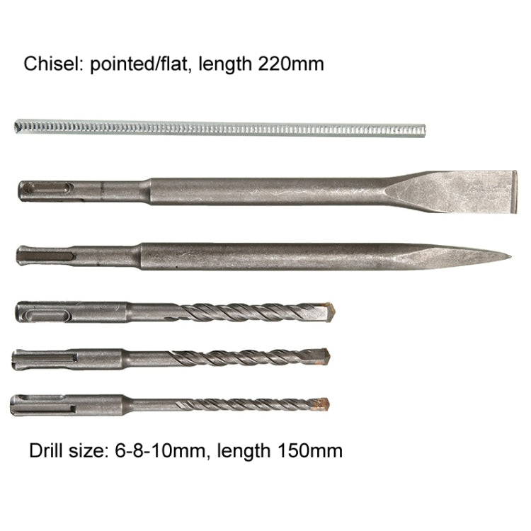 AOTUO Multifunction Electrical Drill Industrial Grade Concrete Triple Lightweight Power Hammer EU Plug, Model: 20 Model by AOTUO