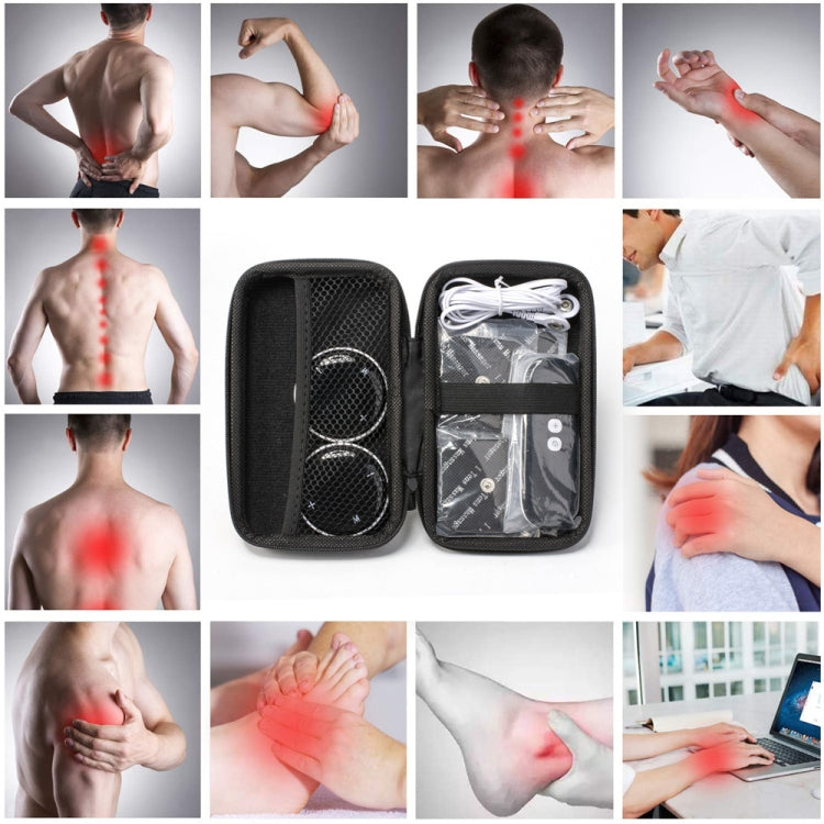 Cervical Massager EMS Pulse Therapy Device Full Body Massage Patch, Spec: Double Host Without Remote by bashfashion