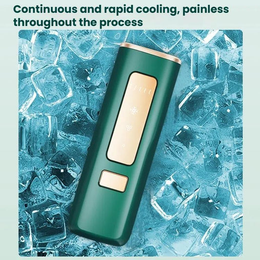 Sapphire Ice Sense Painless Laser Hair Remover Intense Pulse Ice Hair Removal Device, Style: Crystal Green FY-507AL(EU Plug) by bashfashion