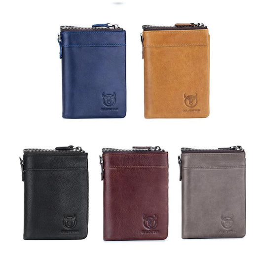 BULL CAPTAIN 050 RFID Anti-theft Top Layer Multi-Slot Wallet with Detachable Coin Purse(Coffee) by BULL CAPTAIN