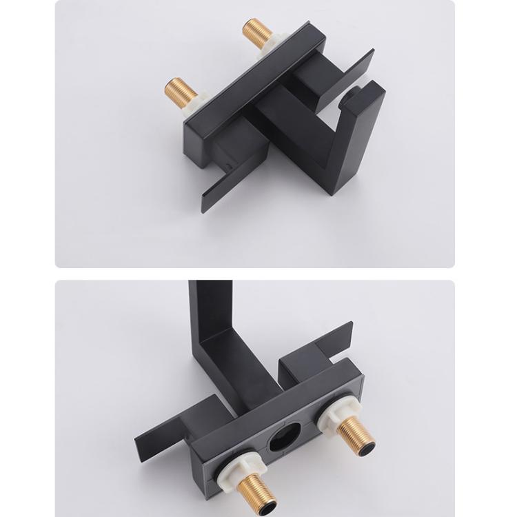 Dual Handle Two-Hole Bathroom Sink Faucet for Undermount Basin Separate Hot/Cold Water Controls, Spec: Brushed Gold YH069 by bashfashion