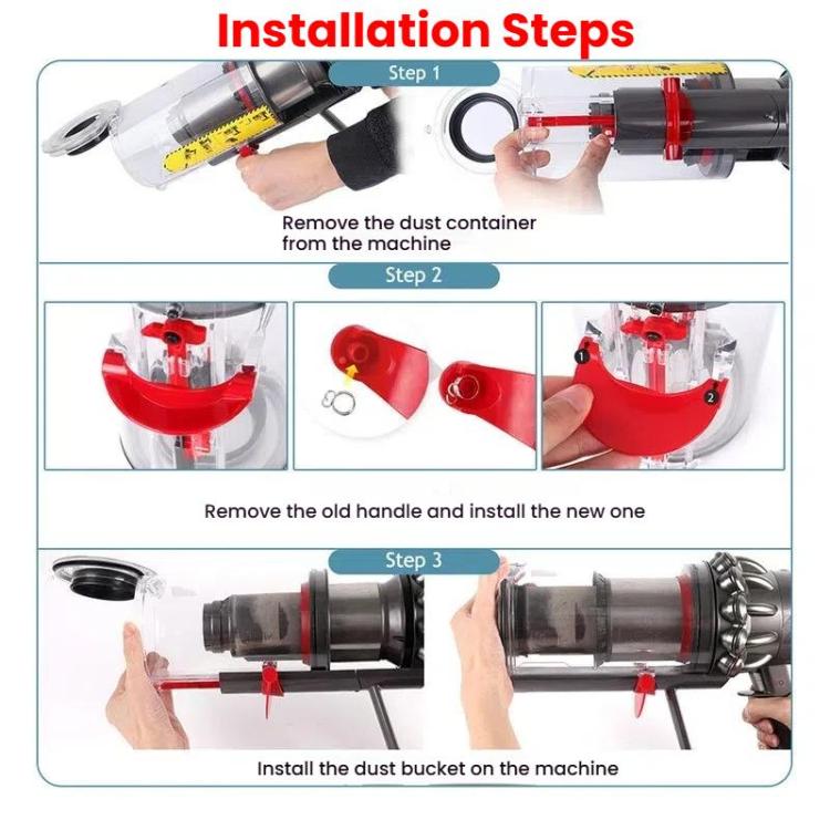 For Dyson V10/V11/V15 Upgraded Dust Bin Trigger Switch Replacement Part by bashfashion