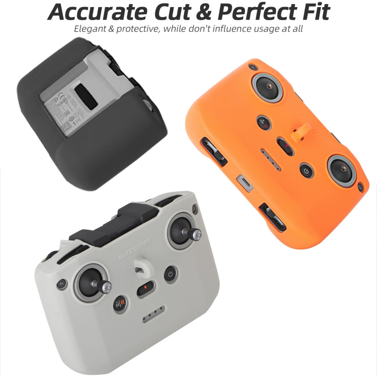 For DJI Neo / Mini 4 Pro / RC-N3 / RC-N2 / RC-N1 Sunnylife Controller Protective Cover Silicone Case with Neck Strap (Orange) by Sunnylife