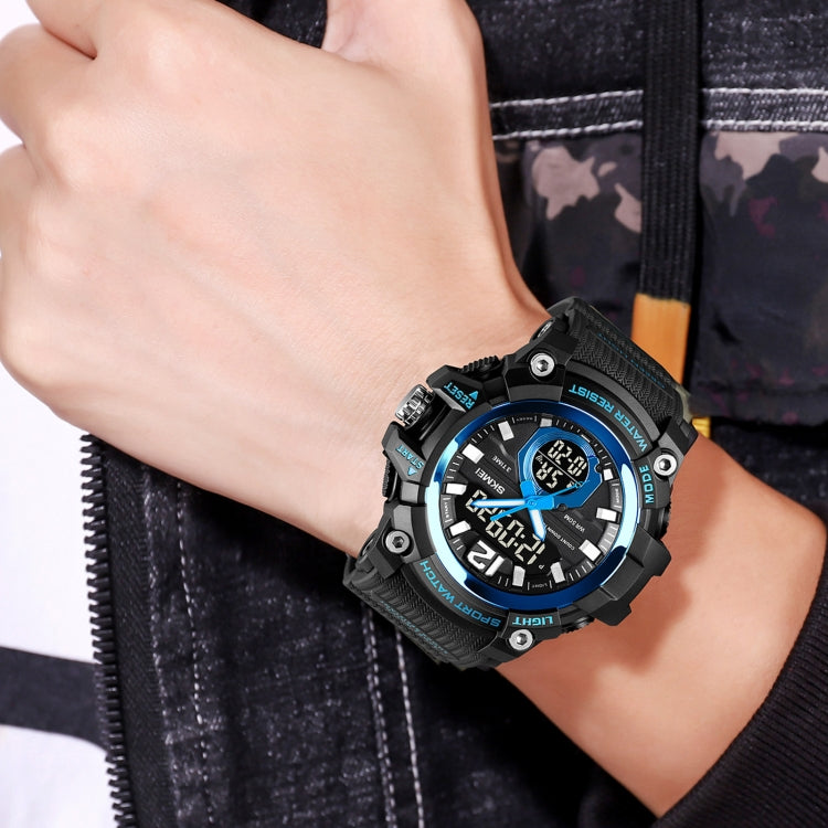 SKMEI 1725 Three Time LED Digital Display Timing Luminous Electronic Watch(Red) by SKMEI