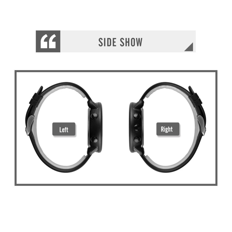 SKMEI 1736 Triplicate Round Dial Timing LED Digital Display Luminous Electronic Watch(Black and White) by SKMEI