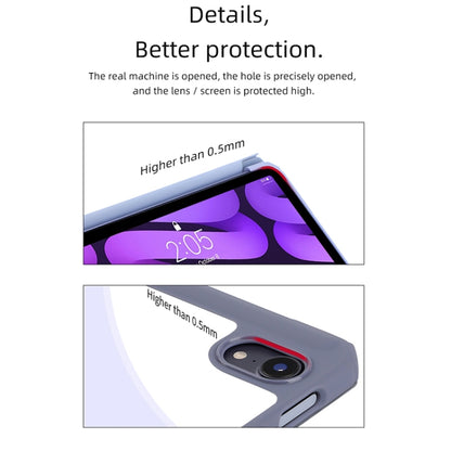 For iPad mini 6 / mini 2024 Mutural Pinyue Series Horizontal Flip Tablet Case with Holder & Pen Slot & Sleep / Wake-up Function(Blue) by Mutural