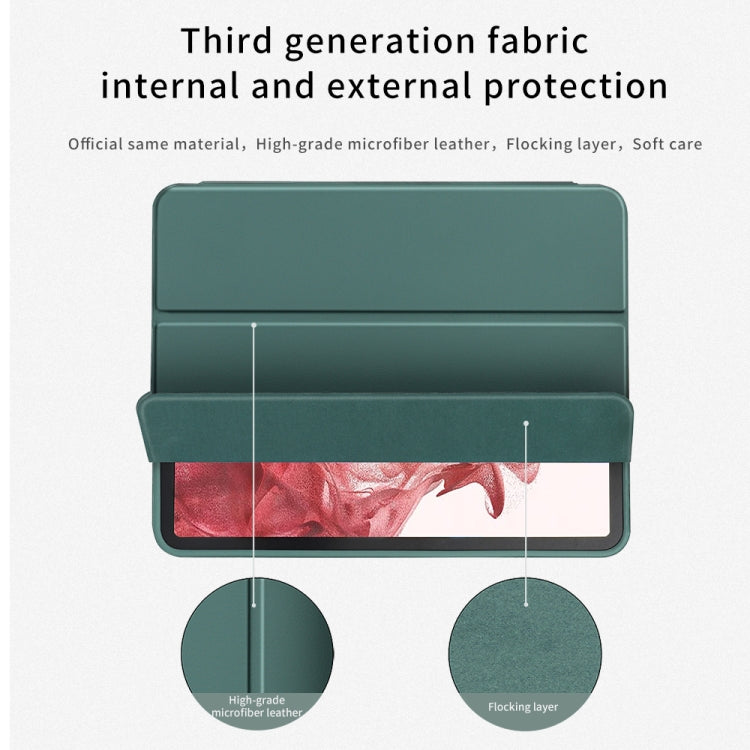 For Samsung Galaxy Tab S8+ / X800 3-folding Honeycomb TPU Smart Leather Tablet Case(Sky Blue) by bashfashion