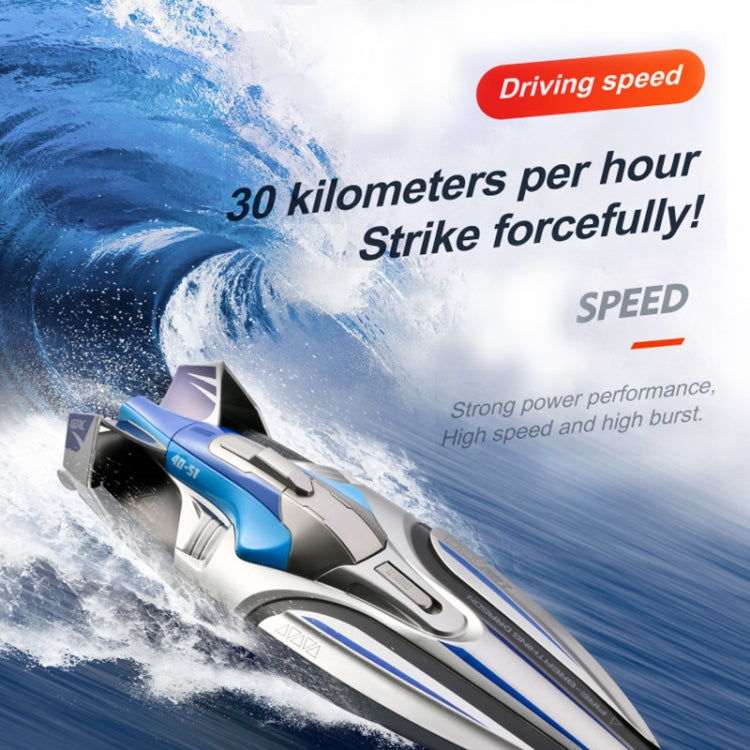 S1 2.4Ghz High-Speed Remote Control Racing Ship RC Boat(Silver) by bashfashion