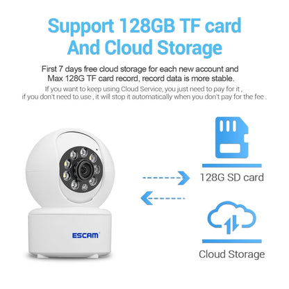 ESCAM QF005 4MP Indoor HD WiFi Pan-tilt Camera, Support Motion Detection / Two-way Audio / Night Vision(UK Plug) by ESCAM