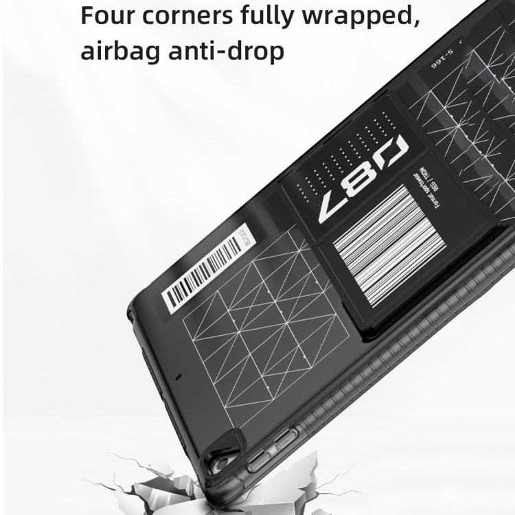 Mutural XingTu Series Tablet Case with Holder For iPad 10.2 2021 / 2020 / Pro 10.5 inch(Red) by Mutural