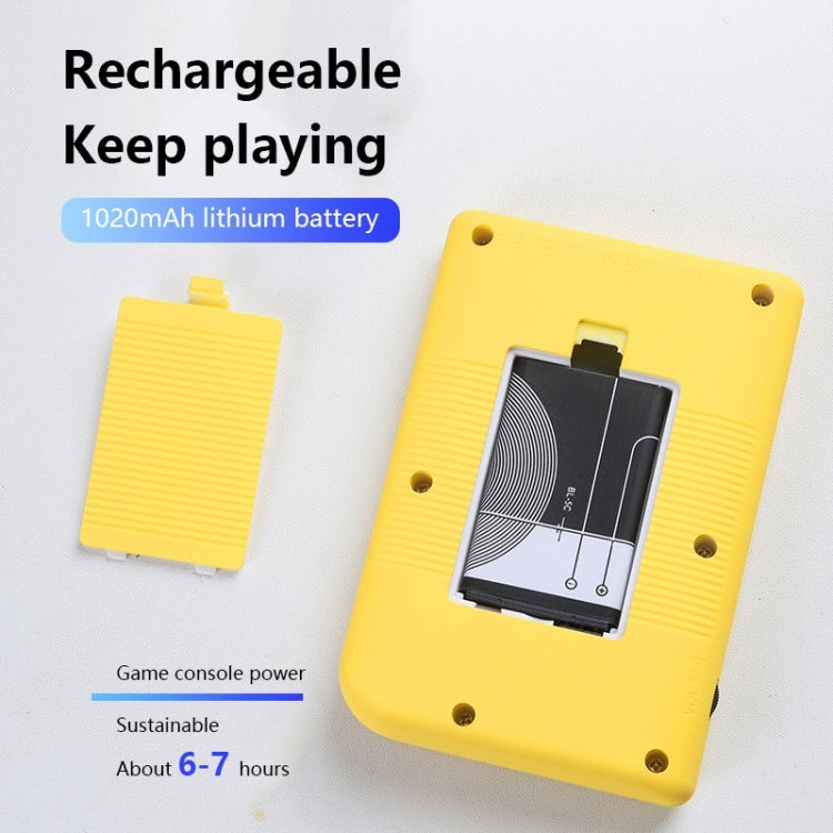 MK800 Doubles 3.0 inch Macaron Mini Handheld Game Console Built-in 800 Games(Grey) by bashfashion