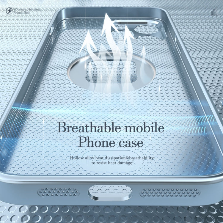 For iPhone 14 Pro Max R-JUST Square Round Mirror PC+TPU Phone Case(Green) by R-JUST