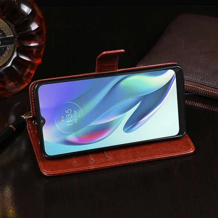 For Sharp Rouvo V idewei Crazy Horse Texture Leather Phone Case with Holder(Blue) by idewei