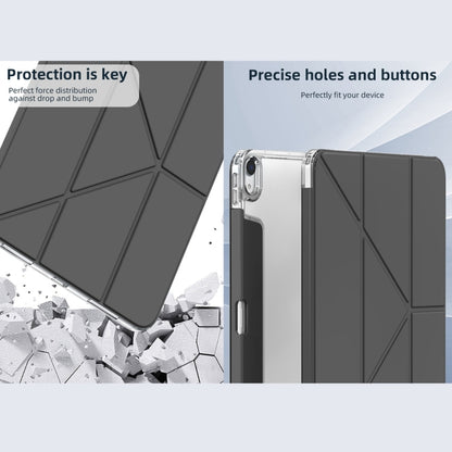 For iPad Pro 11 2022 / 2021 / 2020 Mutural Deformation Stand Smart Leather Tablet Case(Grey) by Mutural