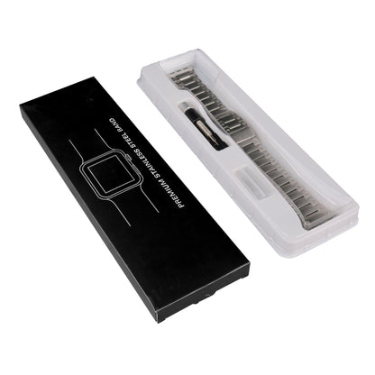 Double Rows Metal Watch Band For Apple Watch SE 2022 40mm(Titanium) by bashfashion