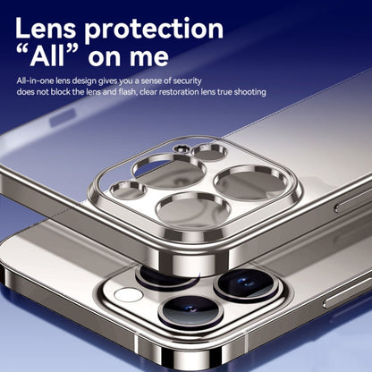 For iPhone 15 Plus SULADA Electroplating Frosted TPU Phone Case(Titanium Blue) by SULADA