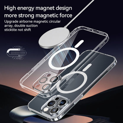For iPhone 16 Plus SULADA Jingpin Series MagSafe All-inclusive Lens Electroplated TPU Phone Case(Transparent) by SULADA