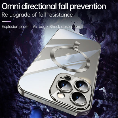 For iPhone 15 SULADA MagSafe Plating TPU Shockproof Phone Soft Case(Black) by SULADA