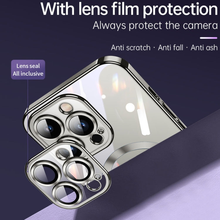 For iPhone 15 SULADA MagSafe Plating TPU Shockproof Phone Soft Case(Dark Purple) by SULADA