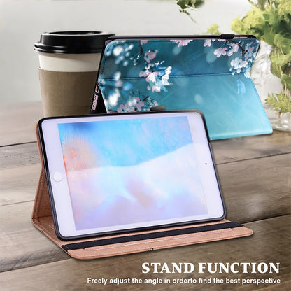 For Samsung Galaxy Tab A7 Lite 8.7 Crystal Texture Painted Leather Tablet Case(Plum Bossom) by bashfashion